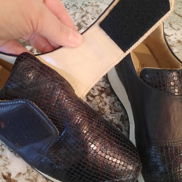 AMALFI‎ by Rangoni Black and multicolor  Sneakers Leather made Italy Size 6.5 M - Picture 6 of 11